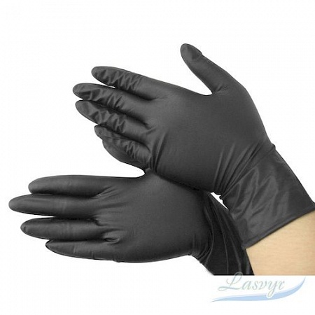 Nitrimax нитриловые перчатки 50 пар, чёр. Xs