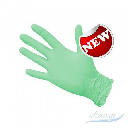 Nitrimax нитриловые перчатки 50 пар, green s