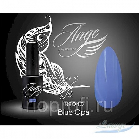 Каучуковый гель-лак ange by rio profi №40 blue opal, 7 мл