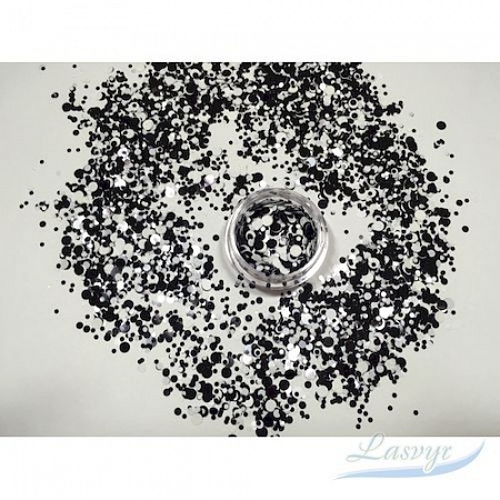 Камифубуки круг чёрно-белые, размер miix, rmp 321-191