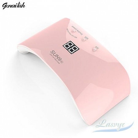 Genailish - sun9se - 24 вт led uv лампа , цвет - розовый .