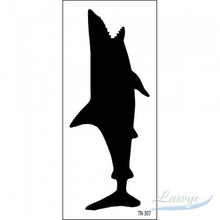 Nila трафарет 14*6 см., Tn 307 акула 3