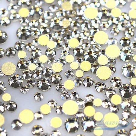 Стразы (стекло) , серебро (золот. подложка) ss 5 ( 1,7 - 1,9 mm.), 1440 шт.