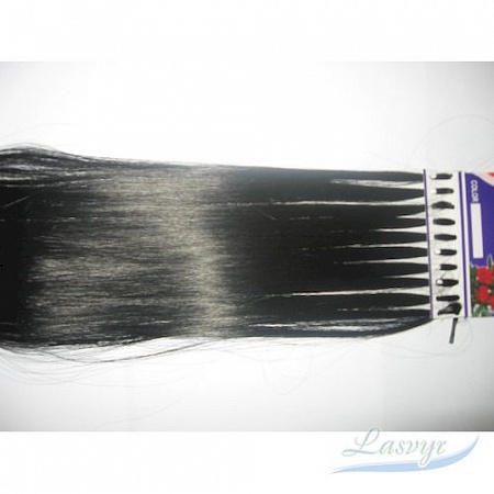 Термо-пряди для дизайна причёски, уп.20шт. дл.55см., цвет чёрный, арт.10992