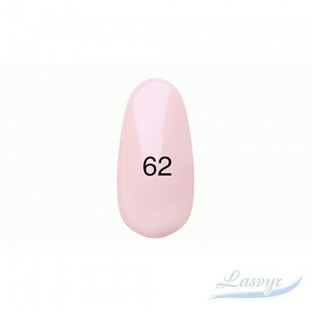 Гель-лак kodi 8 ml. № 62 холодный бледно розовый , эмаль