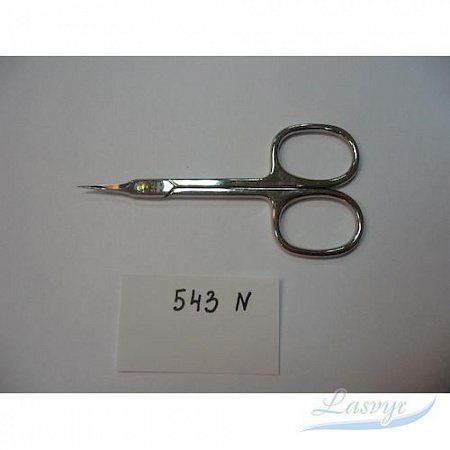 Ножницы для кутикул, ручная заточка, италия, 543 n (цветные ручки)