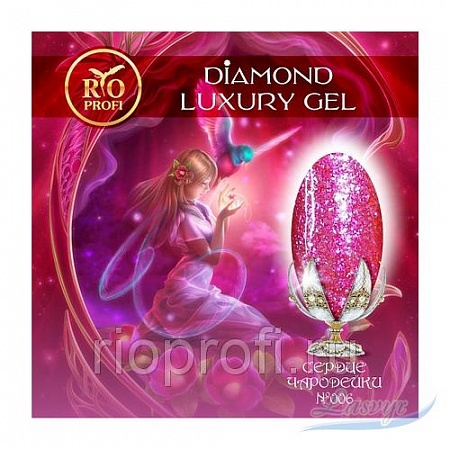 Diamond luxury gel №6 сердце чародейки, 5 мл